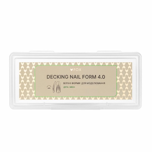 Upper Nail Forms F.O.X Decking Nail form 4.0 Arc 28 pcs