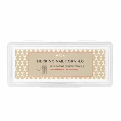 Upper Nail Forms F.O.X Decking Nail form 4.0 Arched Square 28 pcs