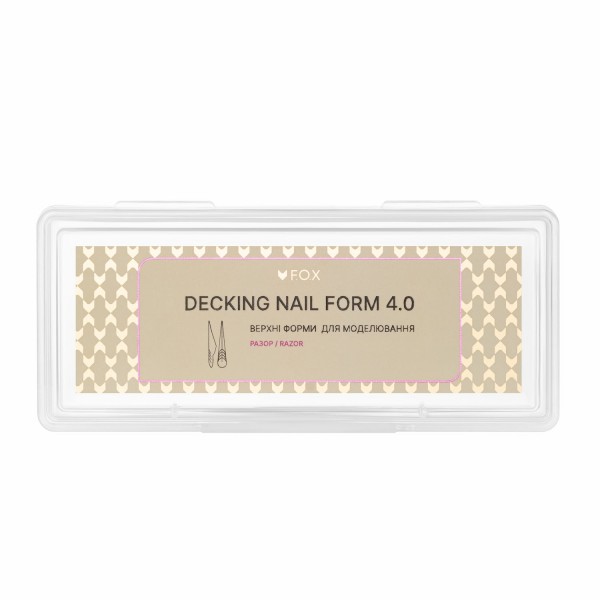 Upper Nail Forms F.O.X Decking Nail form 4.0 Razor 14 pcs Upper Nail Forms F.O.X Decking Nail form 4.0 Razor 14 pcs