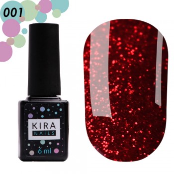 Gel polish Red Hot Kira Peppers 001 6 ml Kira Nails