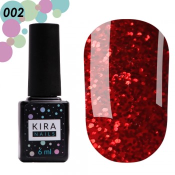 Gel polish Red Hot Kira Peppers 002 6 ml Kira Nails
