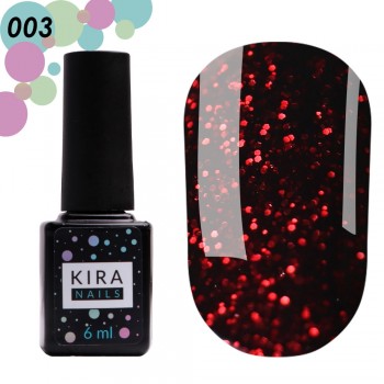 Gel polish Red Hot Kira Peppers 003 6 ml Kira Nails