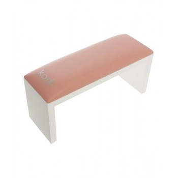 Armrest for manicure on white legs Light pink