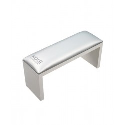 Armrest for manicure on white legs Silver