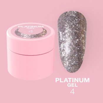 Nail glitter Platinum Gel no.4 5ml Lunamoon