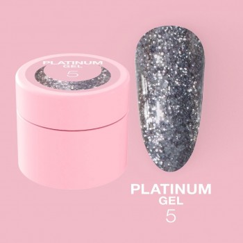 Nail glitter Platinum Gel no.5 5ml Lunamoon