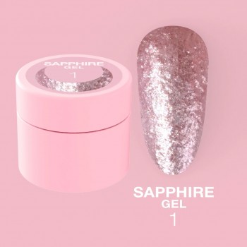 Nail glitter Sapphire Gel no.1 5ml Lunamoon