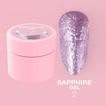 Nail glitter Sapphire Gel no.2 5ml Lunamoon