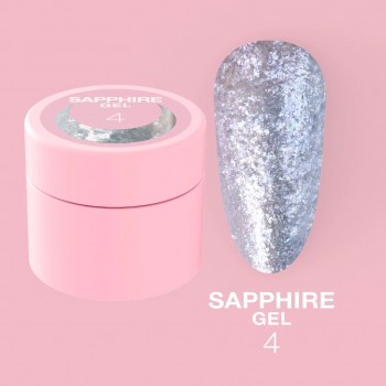 Nail glitter Sapphire Gel no.4 5ml Lunamoon