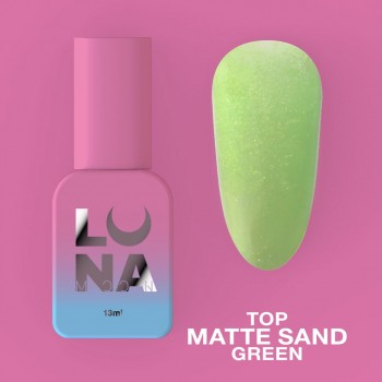 Gel Top Matte Sand Green 13 ml Lunamoon