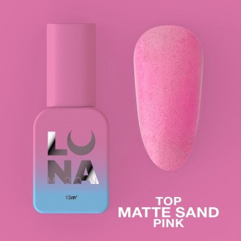 Gel Top Matte Sand Pink 13 ml Lunamoon