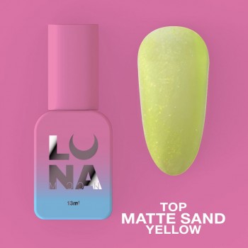 Gel Top Matte Sand Yellow 13 ml Lunamoon
