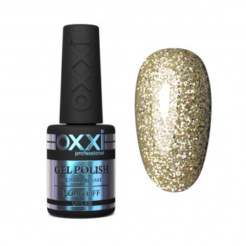 Gel polish Oxxi 10 ml STAR GEL 002 light golden with sequins