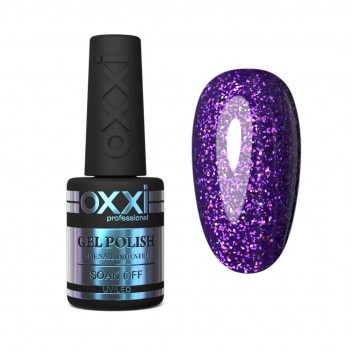 Gel polish Oxxi 10 ml STAR GEL 006 purple with sequins