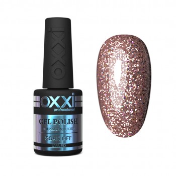 Gel polish Oxxi 10 ml STAR GEL 009 light golden brown with sequins