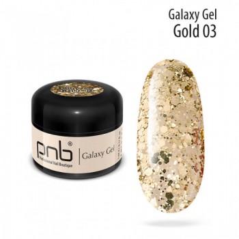 Galaxy Gel 03 Gold glitter 5 ml