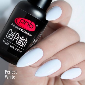 UV/LED Gel Polish PNB Perfect White 8 ml                                                                                                 