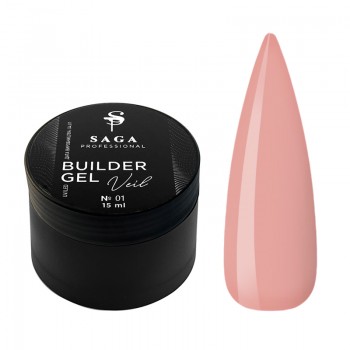 Builder Gel Saga Veil no.01 Cover Pink 15 ml