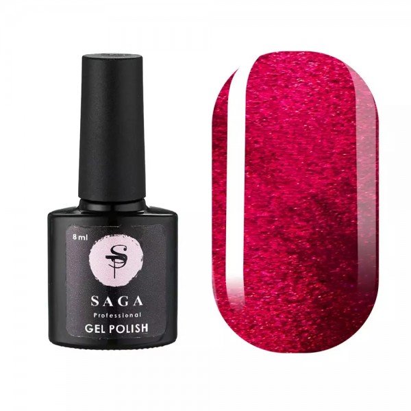 Gel polish Saga CAT SHINE no. 13 (Cherry) 8 ml