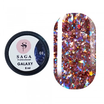 Gel polish Saga Galaxy glitter no.03 8ml