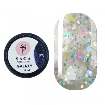 Gel polish Saga Galaxy glitter no.09 8ml