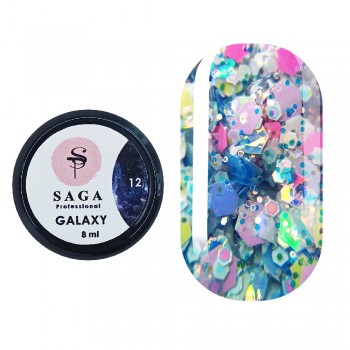 Gel polish Saga Galaxy glitter no.12 8ml