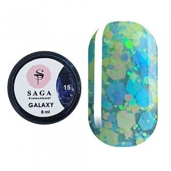 Gel polish Saga Galaxy glitter no.15 8ml