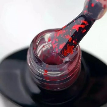 Top Saga Leaf Red with red flakes 8 ml