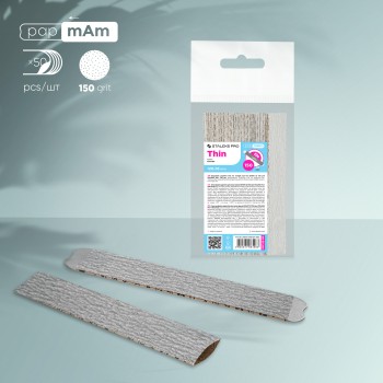 Refill set nail file papmAm streight file SMART 22 150 grit (50 pcs)