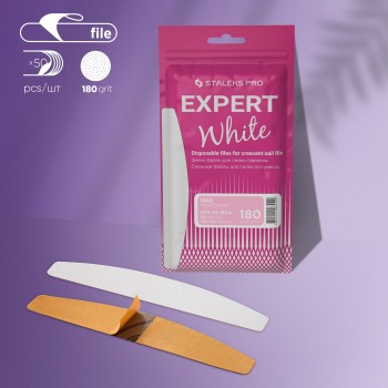 Refill set nail file white for half nail file EXPERT 42 180 grit (50 pcs.)