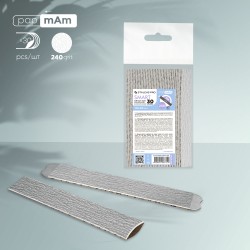 Refill set nail file papmAm streight file (soft) SMART 20 240 grit (30 pcs)