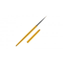 Brush for painting in tube no.00/3 (nylon,metal handle,color Gold)