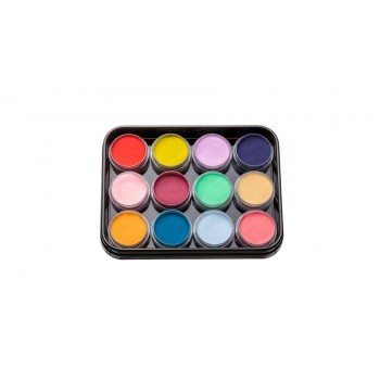 A set of colored acrylic powder 12 pcs. L-1