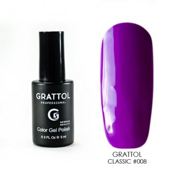 008 Grattol Gel Polish Purple  9 ml