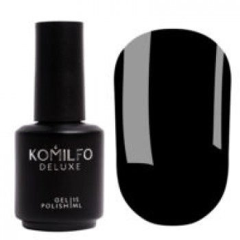 Gel polish Komilfo Deluxe Series D001 15 ml (black, enamel)