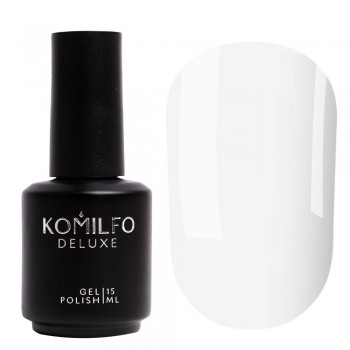 Gel polish Komilfo Deluxe Series D002 15 ml (white porcelain, enamel)