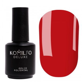 Gel polish Komilfo Deluxe Series D080 15 ml (red, enamel)