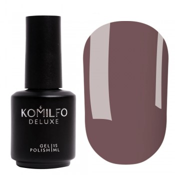 Gel polish Komilfo Deluxe Series D112 15 ml (slightly lilac-gray-brown, enamel)