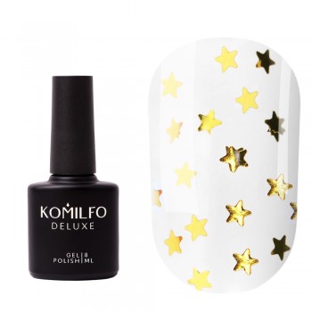 Komilfo No Wipe Star Nails Gold Top 8 ml