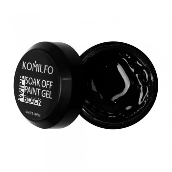 Soak off gel paint Komilfo 001 Black 5 ml