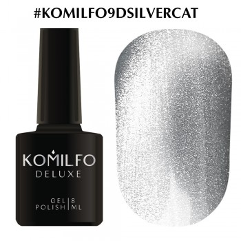 Gel polish Komilfo 9D Cat eye Silver 8 ml