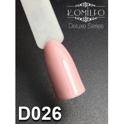 Gel polish D026 8 ml Komilfo Deluxe (light, creamy-beige-pink, enamel)