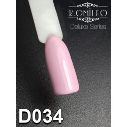 Gel polish D034 8 ml Komilfo Deluxe (light gray-lilac, enamel)