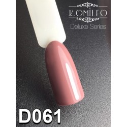 Gel polish D061 8 ml Komilfo Deluxe (dark horny brown, enamel)