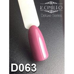 Gel polish D063 8 ml Komilfo Deluxe (cold bright marsala, enamel)