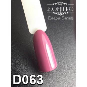 Gel polish D063 8 ml Komilfo Deluxe (cold bright marsala, enamel)