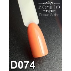 Gel polish D074 8 ml Komilfo Deluxe (orange-peach, enamel)
