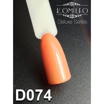 Gel polish D074 8 ml Komilfo Deluxe (orange-peach, enamel)