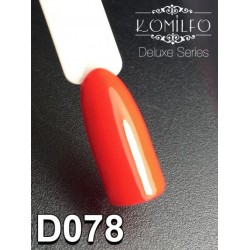 Gel polish D078 8 ml Komilfo Deluxe (coral red, enamel)