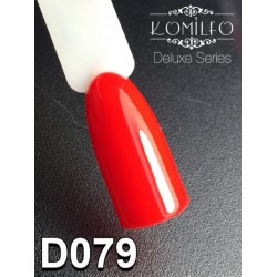 Gel polish D079 8 ml Komilfo Deluxe (bright red, enamel)